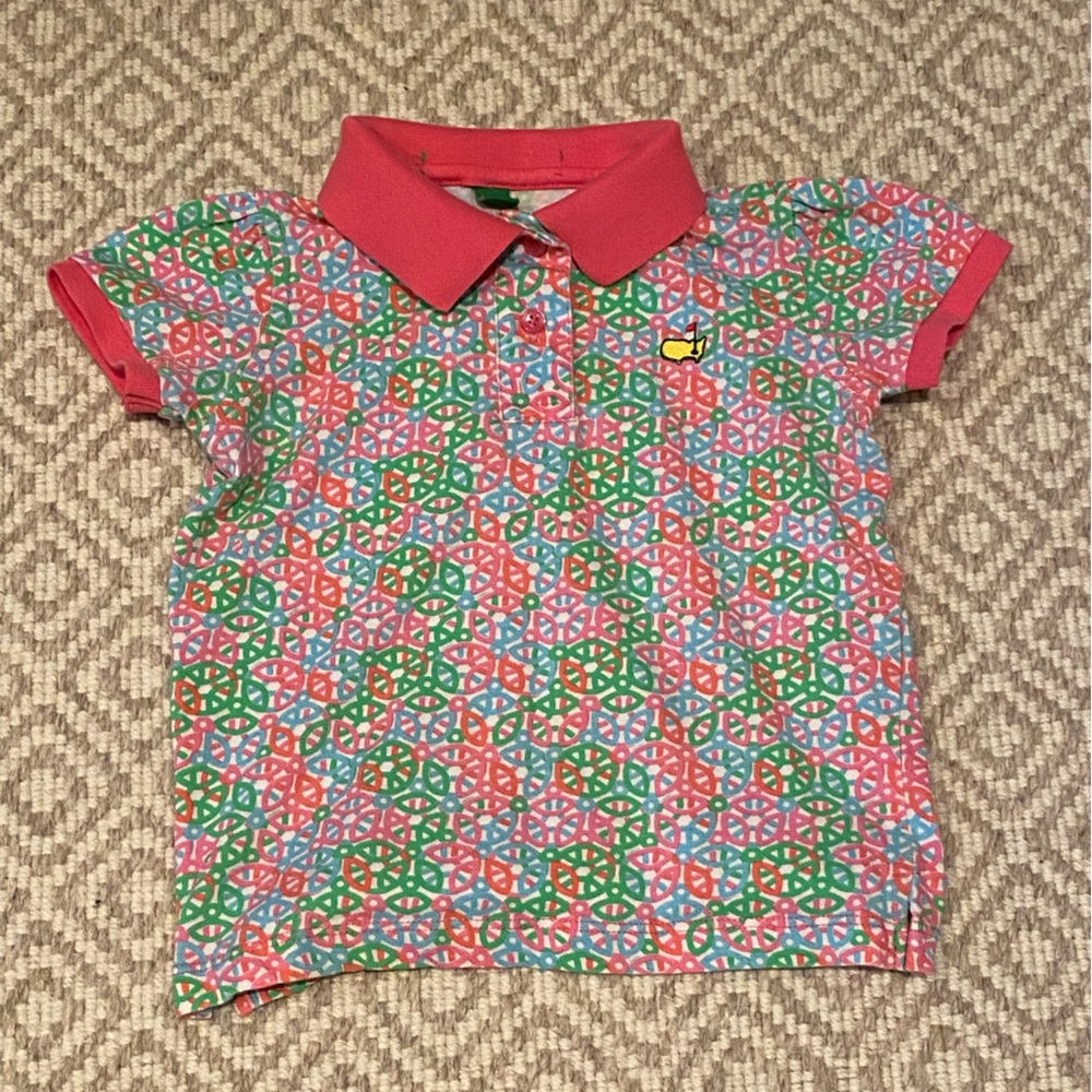 Toddler Girls Masters Golf Polo Pink 3T